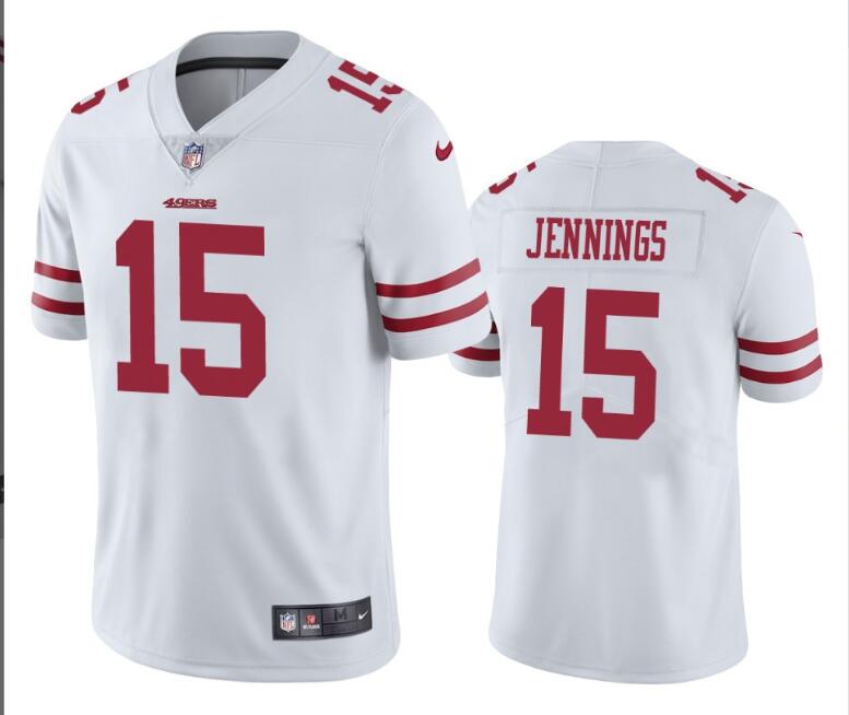 Men San Francisco 49ers #15 Jauan Jennings White Vapor Limited 2024 Nike NFL Jersey